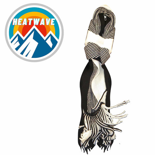 Sock Stack Mens Thermal Woven Stripe Acrylic Scarf Multi-Coloured Lightweight Insulation