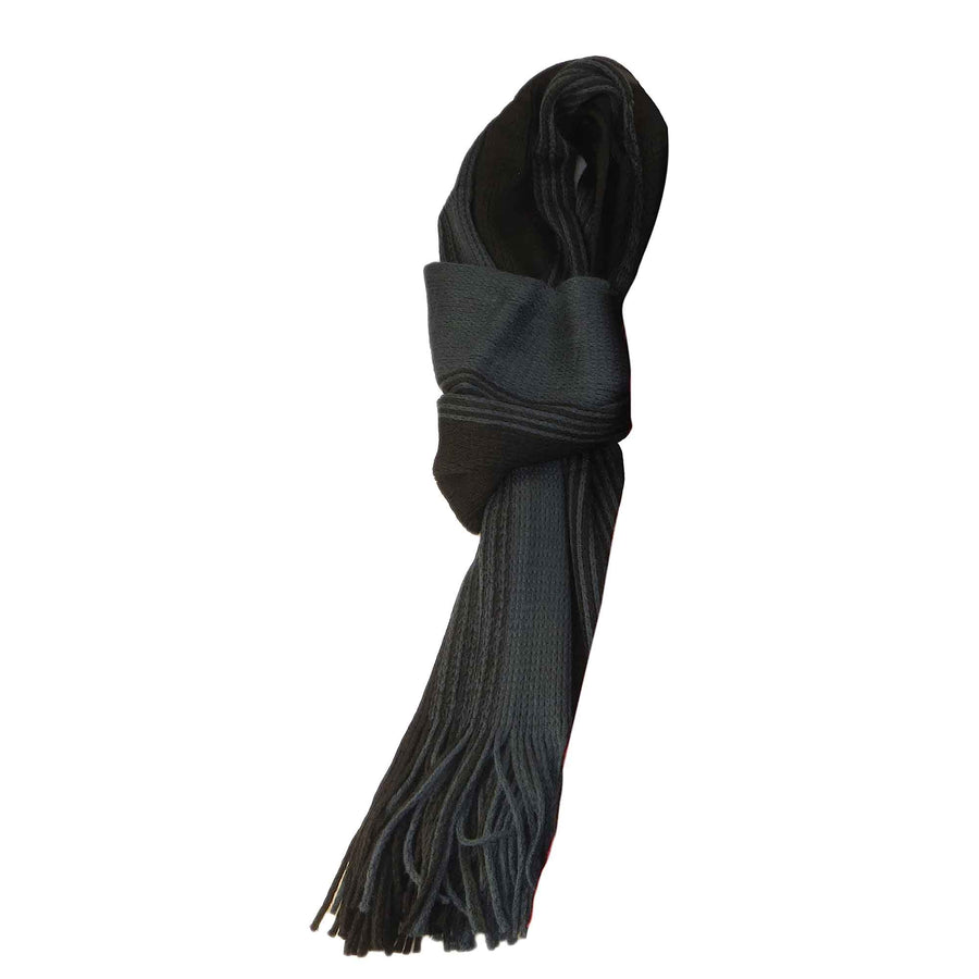 Sock Stack Mens Thermal Woven Stripe Acrylic Scarf Multi-Coloured Lightweight Insulation