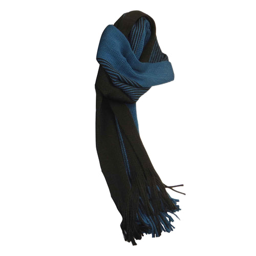 Sock Stack Mens Thermal Woven Stripe Acrylic Scarf Multi-Coloured Lightweight Insulation