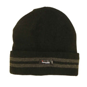 Sock Stack Mens 3M Thinsulate Fleece Knitted Beanie Hat Stripe Thermal Insulation