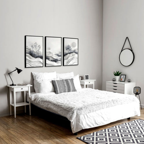 Mens Bedroom Art | Set of 3 Wall Art Prints