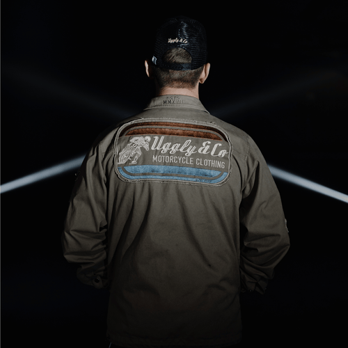 Green Flattrack Moto Shacket