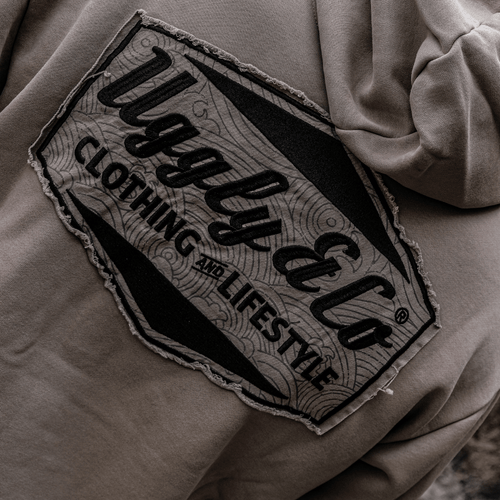 Beige Surf Diamond Hoodie