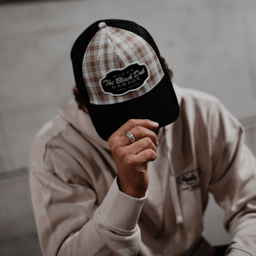 Tartan Garage Trucker Hat