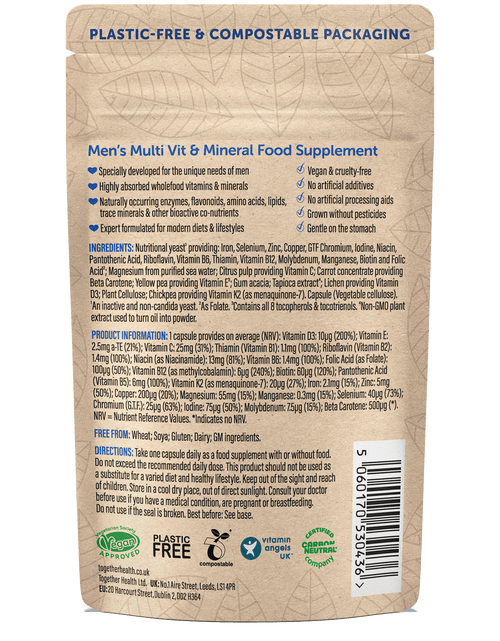 Men’s Multivitamin – Vegan – 30 Capsules