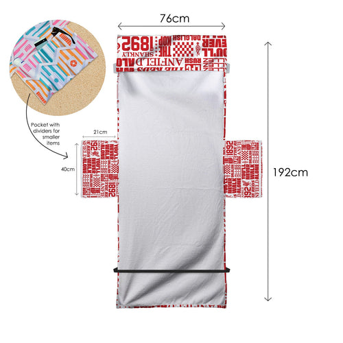 Liverpool - Word Montage - Sunbed Towel