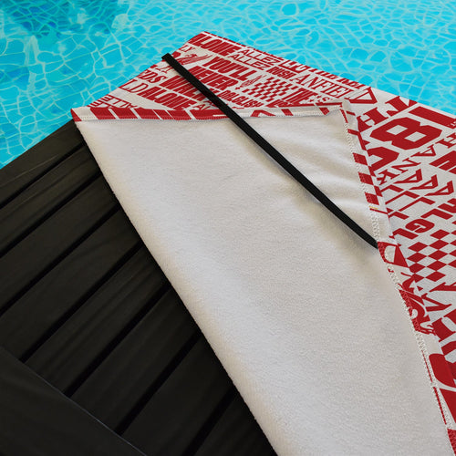 Liverpool - Word Montage - Sunbed Towel