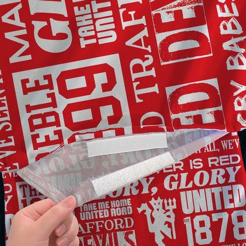Manchester Red - Word Montage - Sunbed Towel