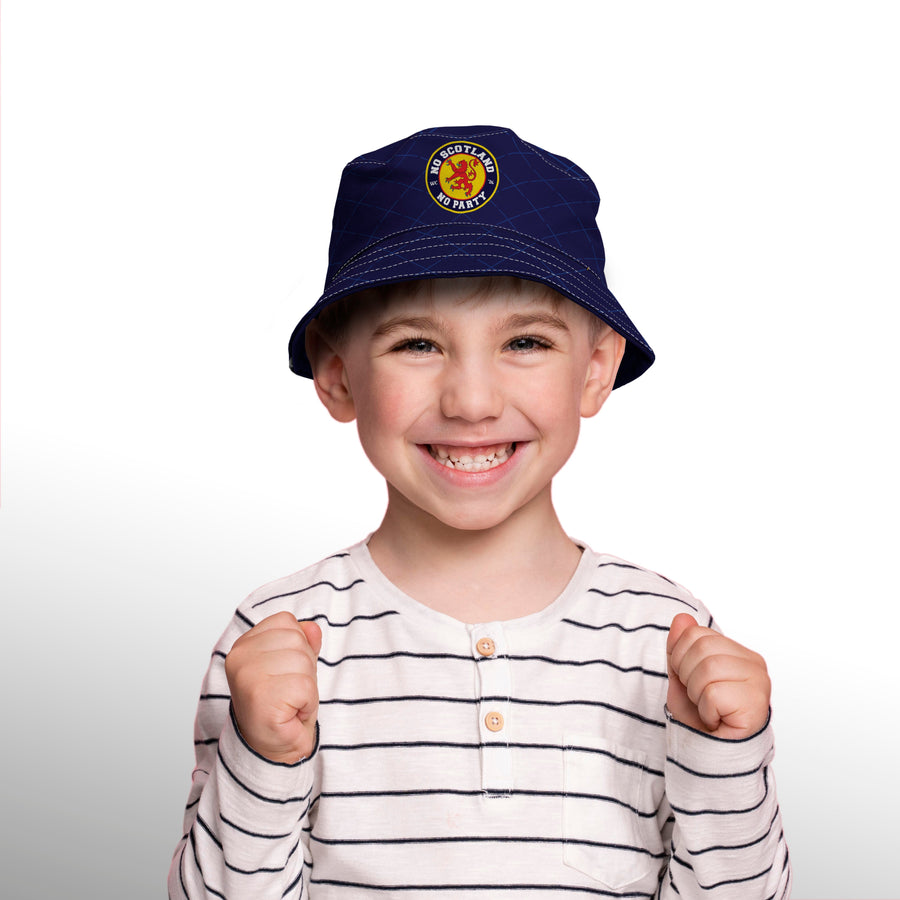 No Scotland No Party - WC26 - Badge Design - Bucket Hat