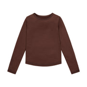 Merino Long Sleeve, Chocolate Brown