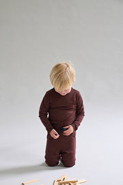 Merino Long Sleeve, Chocolate Brown