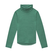 Merino Polo Neck, Emerald Green