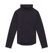 Merino Polo Neck, Midnight Blue
