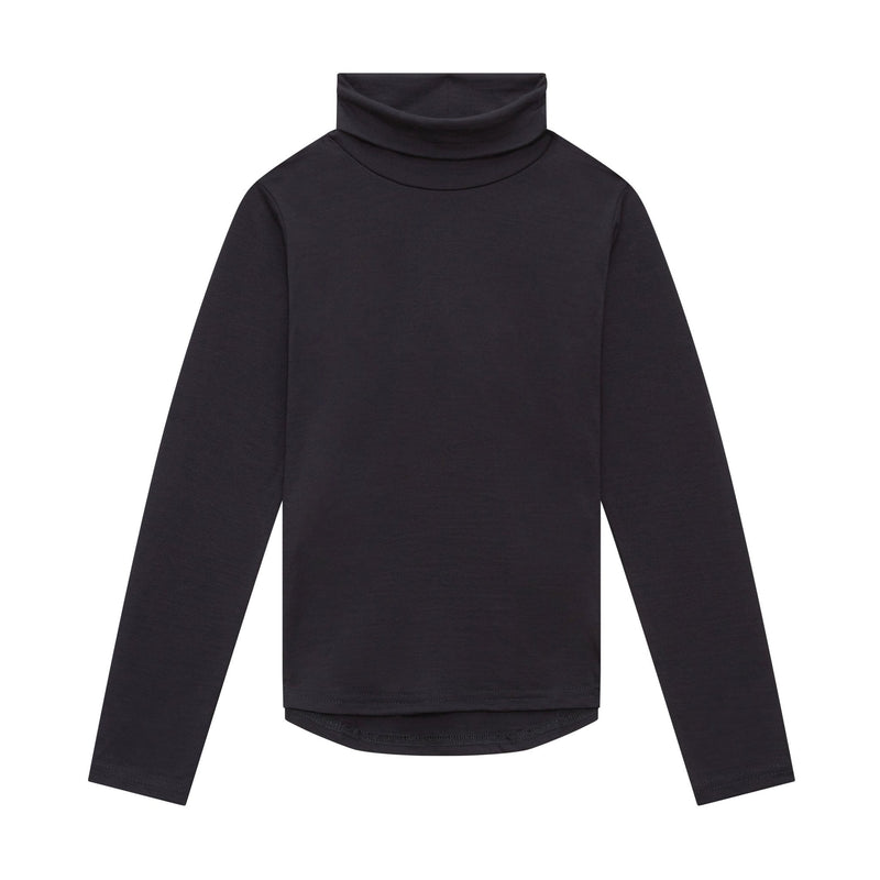 Merino Polo Neck, Midnight Blue