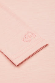Merino Polo Neck, Pink Peach Blossom