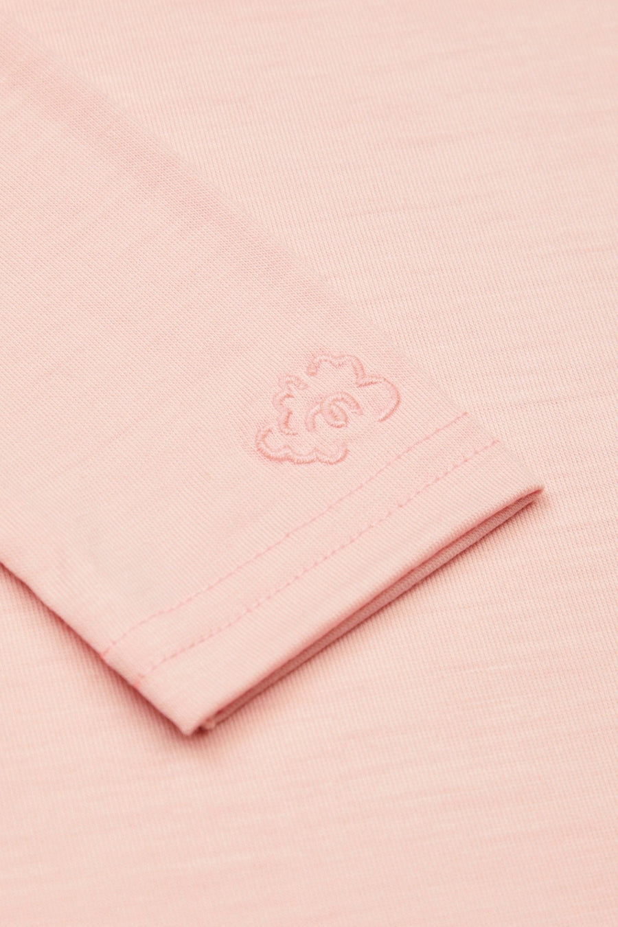 Merino Polo Neck, Pink Peach Blossom