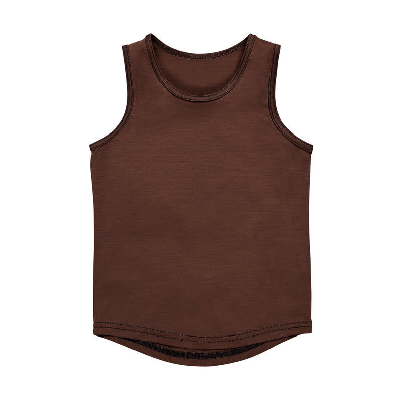 Merino Tank, Chocolate Brown
