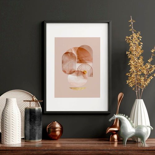 Mid Century Modern Art Work – Set of 3 Framed Prints