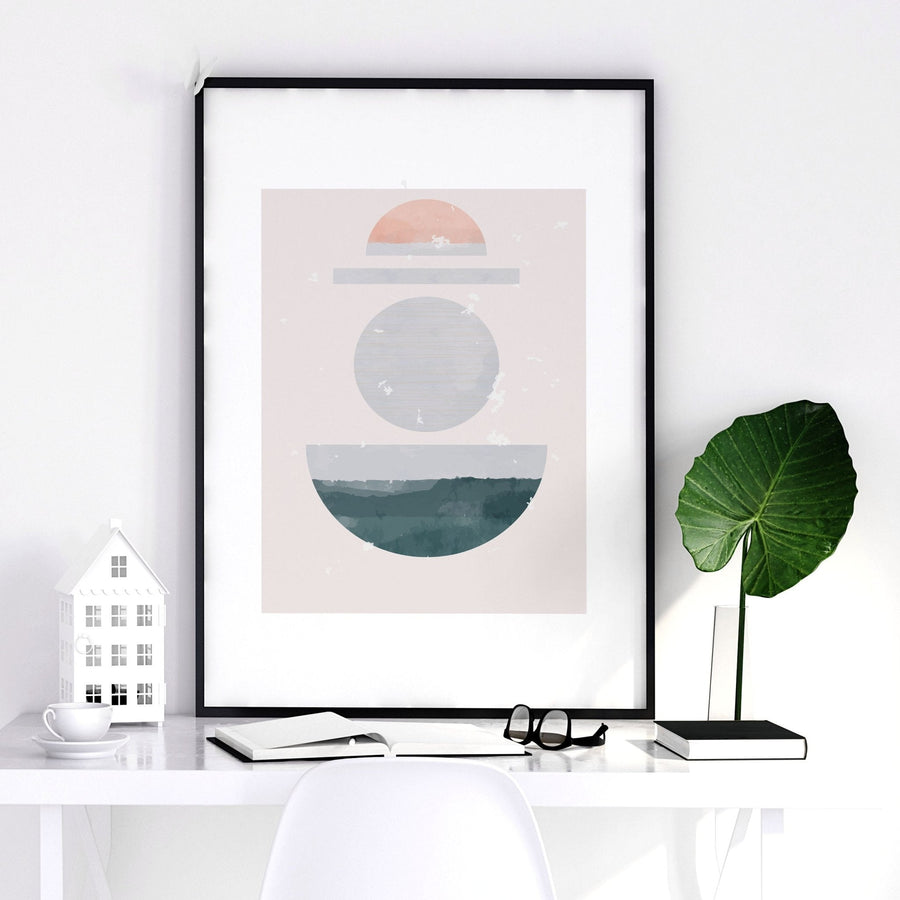 Abstract art for wall | set of 3 framed wall art