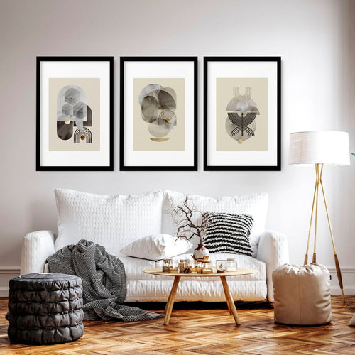 Pictures for Living Room – Neutral Set of 3 Wall Art
