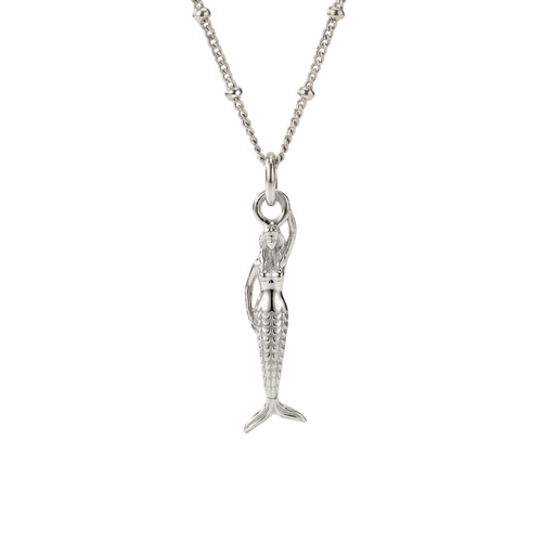 Mini Mermaid Silver Necklace - Zennor