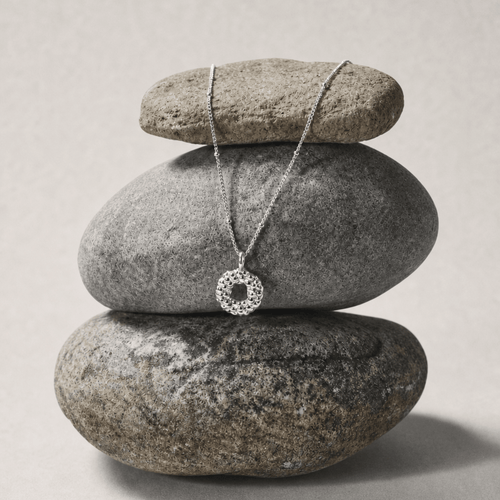 Mini Silver Barnacle Necklace