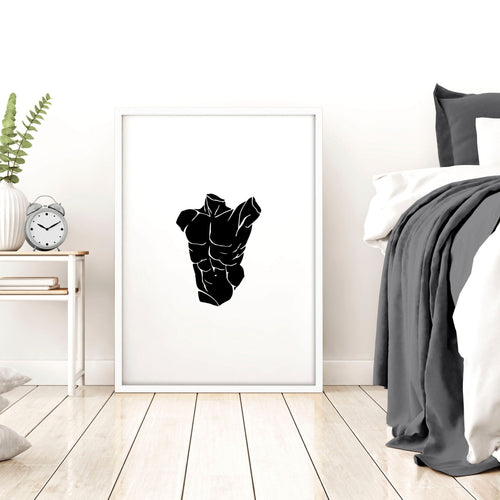 Minimalist Decor Bedroom | Set of 3 Sculpture Wall art Prints