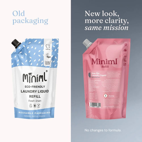Miniml Laundry Liquid - Refreshing Linen 1L Refill | 30 Washes