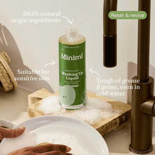 Miniml Refreshing Apple Washing Up Liquid 400ml Plant-Based Dish Soap
