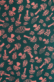 Louche Minna Mushroom Magic Print V Neck Midi Dress