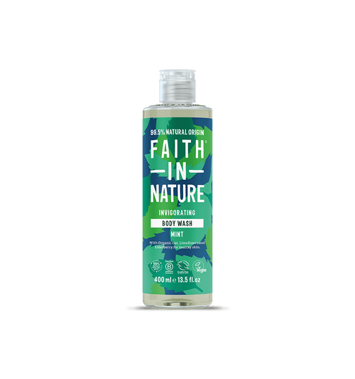 Mint Body Wash 400ml – 99.5% Natural Origin with Peppermint Oil