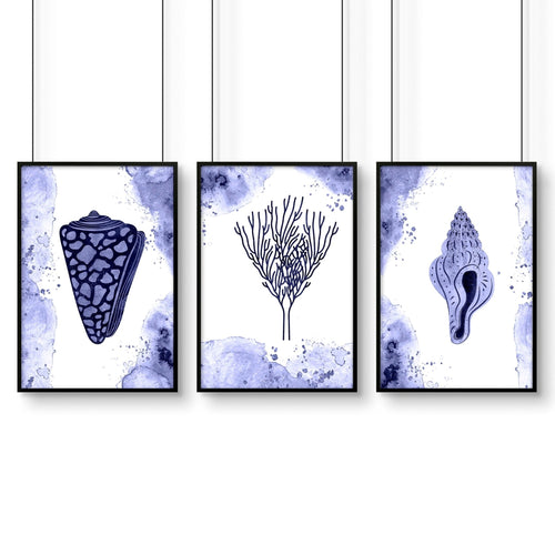 Pictures for living room walls | Set of 3 wall art prints