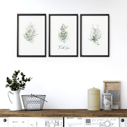 Laundry Room Artwork | Set of 3 French Country Prints