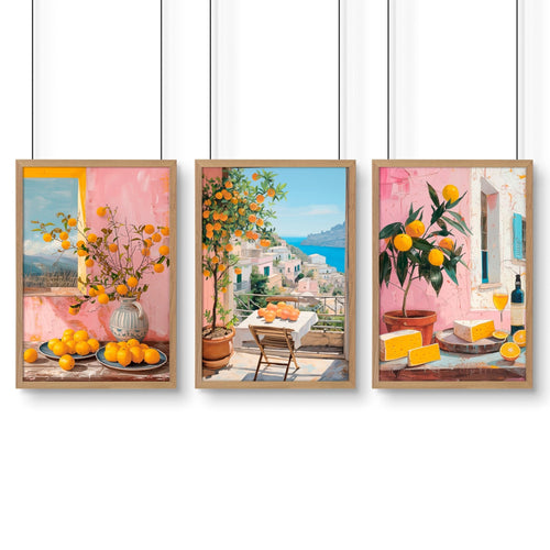 Modern office wall decor | Set of 3 Italian Lifestyle Wall art Prints