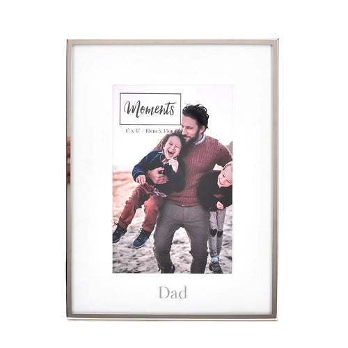 Dad Silver Photo Frame 10cm x 15 cm (4" x 6")
