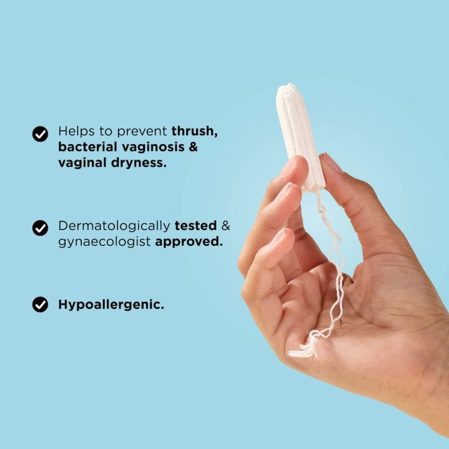 Mooncup Organic Cotton Non-Applicator Tampons Heavy Super+ – 14 Pack Plastic-Free