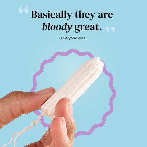 Mooncup Organic Cotton Non-Applicator Tampons Super Medium– 16 Pack Plastic-Free