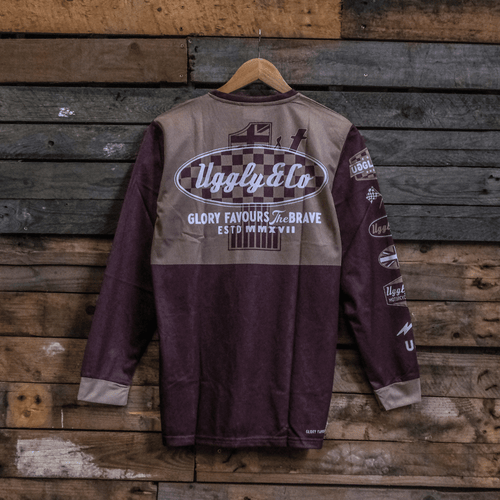 No.1 Brown Vintage Motocross Jersey