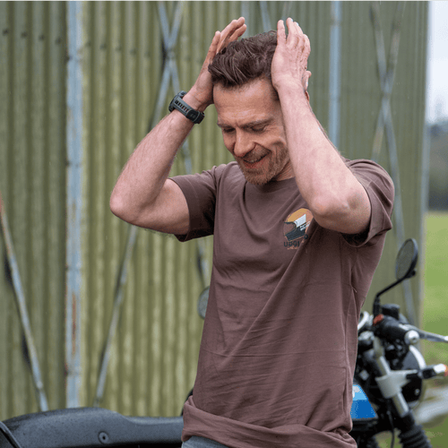 Brown U&C Helmet Tee