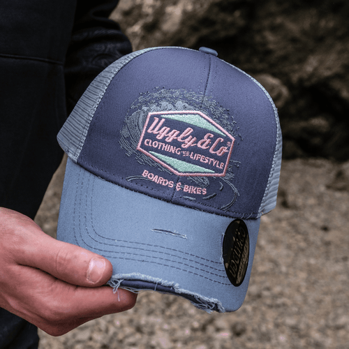Purple Surf Diamond Trucker Hat