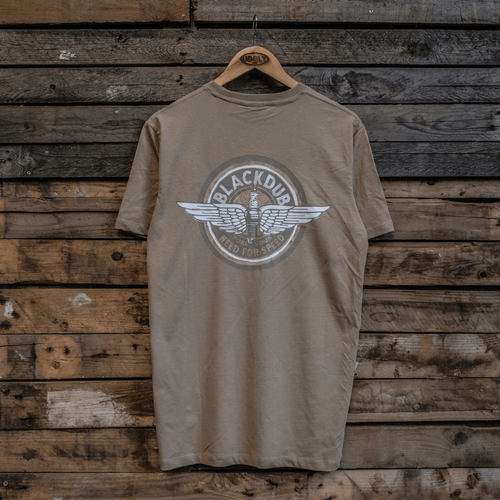 Beige Circle Wings Tee