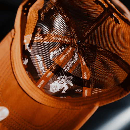 Rust Flat Track Trucker Hat