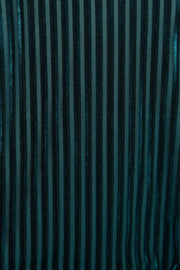 Louche Mouna Velvet Stripe Midi Dress