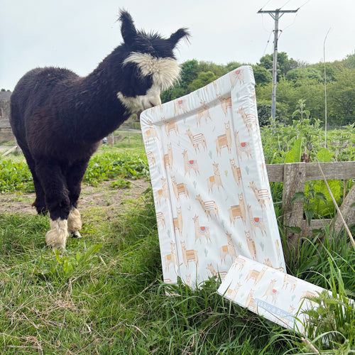 Travel Changing Mat - Alpacas