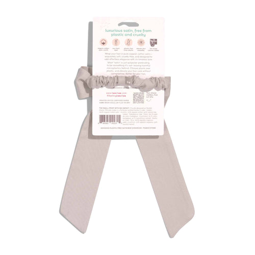 Multi-Use Satin Bow Scrunchie – Organic Cotton 3-in-1