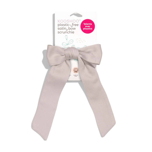 Multi-Use Satin Bow Scrunchie – Organic Cotton 3-in-1