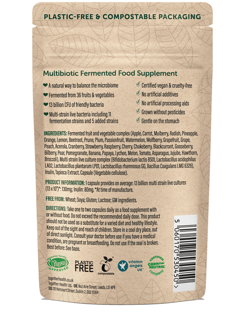 Multibiotic – Probiotic Supplement – Vegan