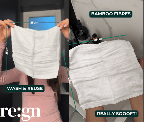 Colourful Organic Bamboo Face Cloths | Luxury Eco Face Cloths | 6 Pack