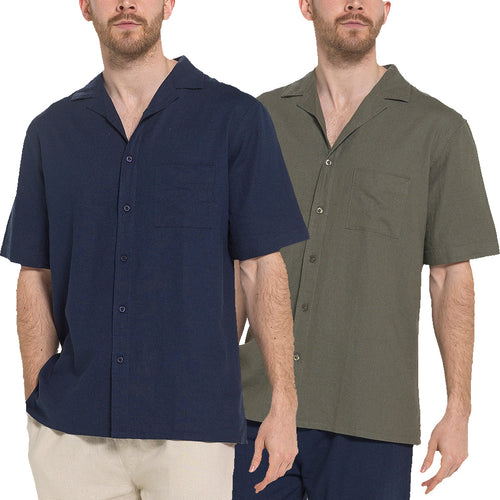 Indigo Roc Linen Blend Shirt