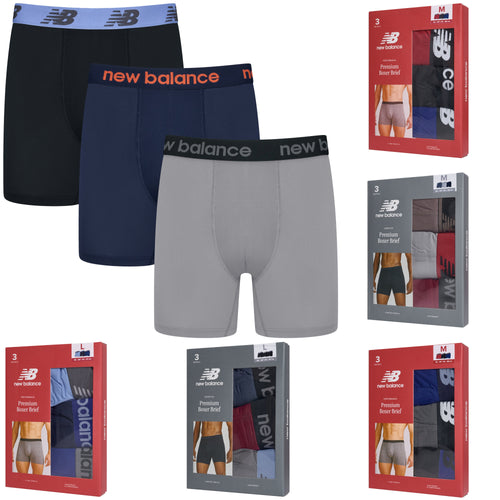 New Balance 3 Pack Premium Boxer Briefs